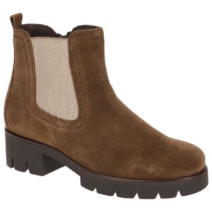 Gabor 91.710.18 Damenschuhe Stiefeletten Braun Whisky Dreamvelour Normal Weite