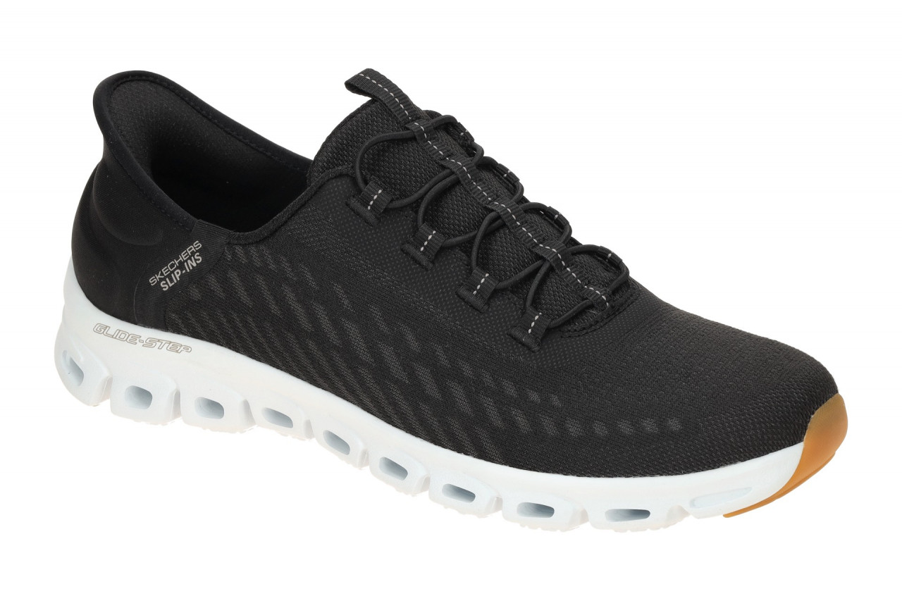 Skechers 104574 BKW Damen Slip-On Sneaker Schwarz/Wei? Air Cooled Memory Foam 1 Skechers 104574 BKW Damen Slip-On Sneaker Schwarz/Wei? Air Cooled Memory Foam