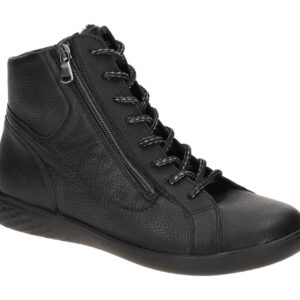 Waldl?ufer Damen Winterstiefeletten 947803 Schwarz Hoxy-Extra Weit-Luftpolste...