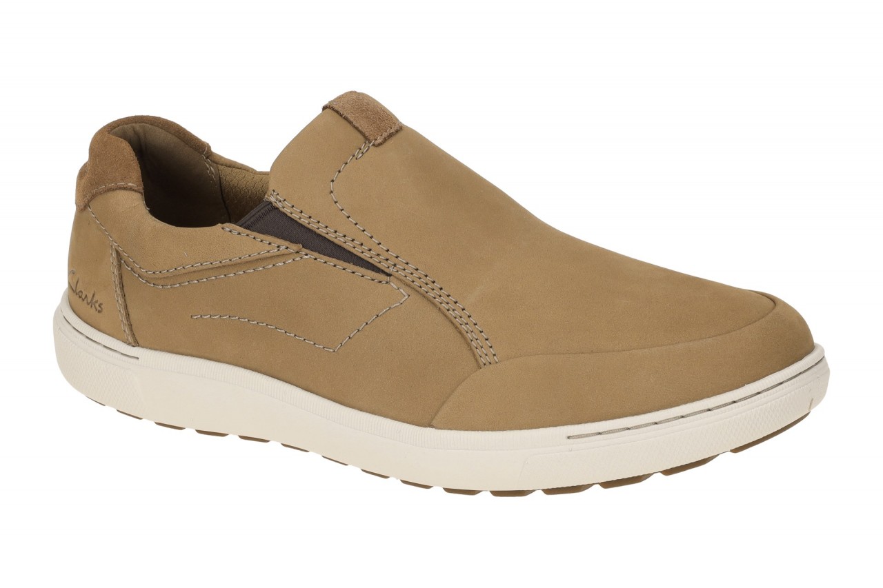 Clarks Herren Slipper 26176893 MAPSTONE STEP beige Nubuck bequem & leicht 1 Clarks Herren Slipper 26176893 MAPSTONE STEP beige Nubuck bequem & leicht