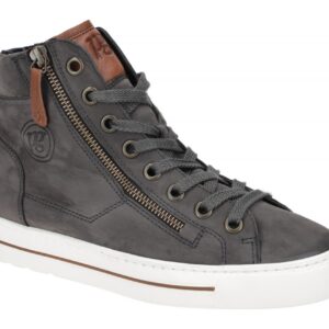 Paul Green Damen Stiefeletten 4024-010 Dunkelgrau/Braun Sportliche Sneaker Boots