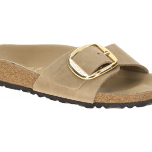 Birkenstock Madrid Big Buckle 1030467 Pantoletten Tabacco Brown Nat.-Leder+Ec...