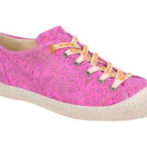 Eject 11207/3.057 DASS Damen Halbschuhe Pink Blumenmuster Echtleder
