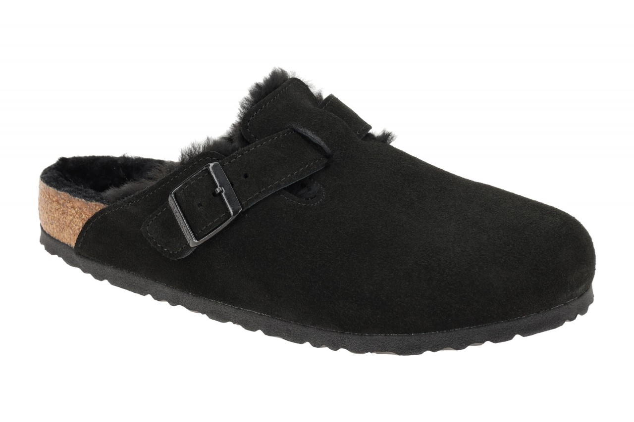 Birkenstock 259881 BS Boston_Shearling Schwarz UNISEX Leder Clogs mit Lammfel... 1 Birkenstock 259881 BS Boston_Shearling Schwarz UNISEX Leder Clogs mit Lammfel...