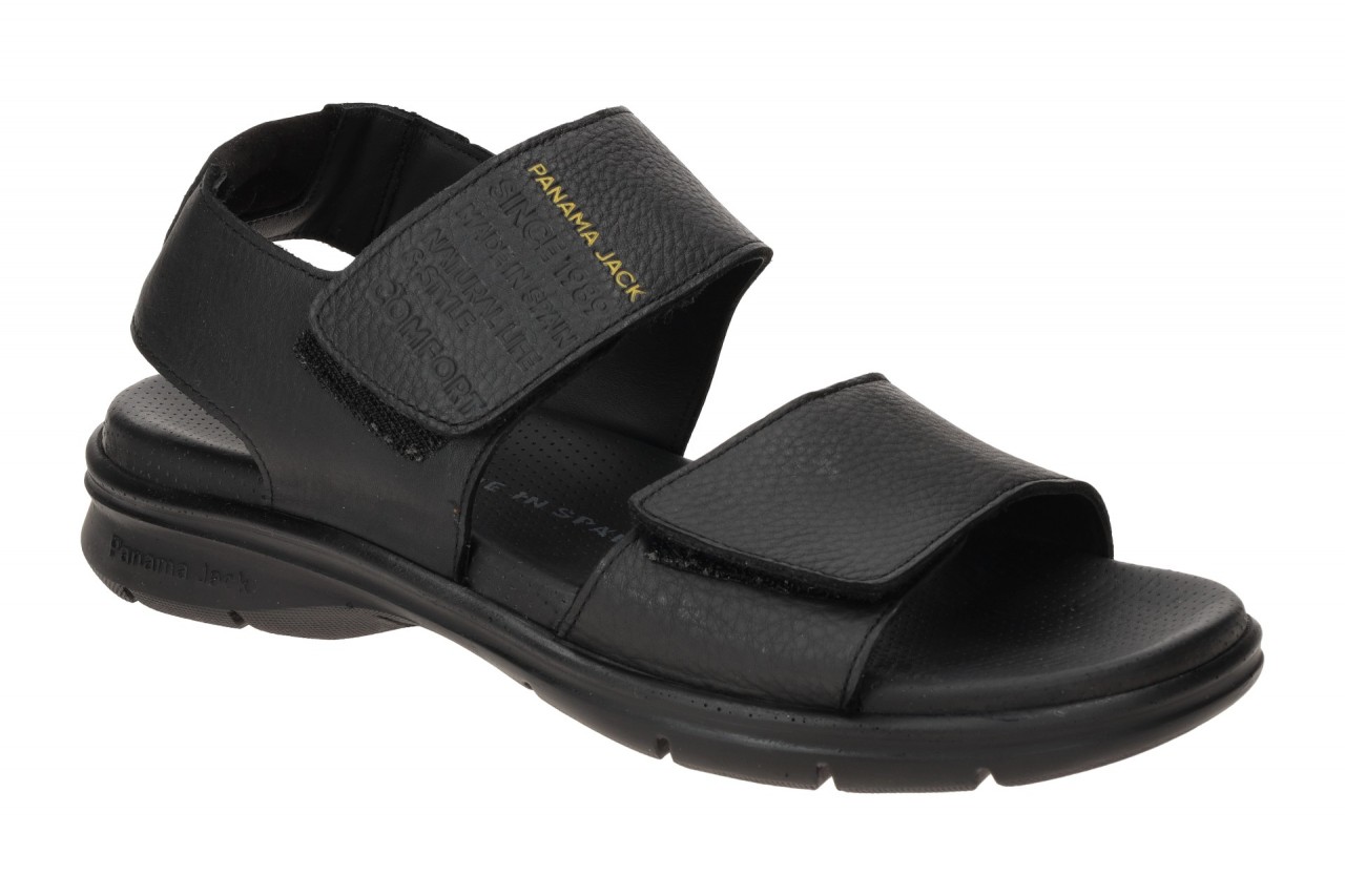 Panama Jack Herren Sandale RUSELL C1 negro - bequeme schwarze Echtleder-Sanda... 1 Panama Jack Herren Sandale RUSELL C1 negro - bequeme schwarze Echtleder-Sanda...