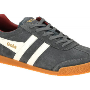 Gola CMA192DG Herren Sneaker Grau Storm/Offwhite/Deep Red - Echtleder, Textil...