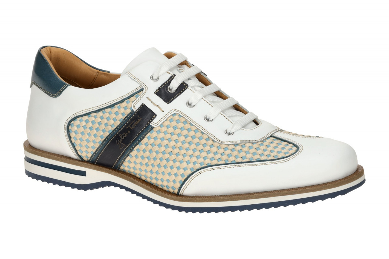 Galizio Torresi Herrenschuhe 310530 Wei? Petrolio Glattleder Textil Gummisohl... 1 Galizio Torresi Herrenschuhe 310530 Wei? Petrolio Glattleder Textil Gummisohl...