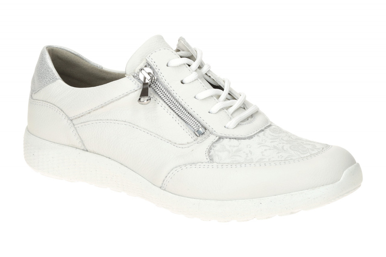 Waldl?ufer 634K02 K-IRA bequeme Damenschuhe wei?/silber mit Blumenmuster 1 Waldl?ufer 634K02 K-IRA bequeme Damenschuhe wei?/silber mit Blumenmuster