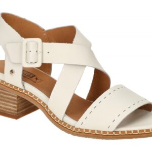 Pikolinos W3H-1892 nata Damen Sandalette wei? Kreuzriemchen - Blockabsatz 4cm