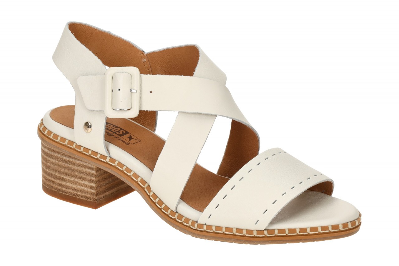 Pikolinos W3H-1892 nata Damen Sandalette wei? Kreuzriemchen - Blockabsatz 4cm 1 Pikolinos W3H-1892 nata Damen Sandalette wei? Kreuzriemchen - Blockabsatz 4cm