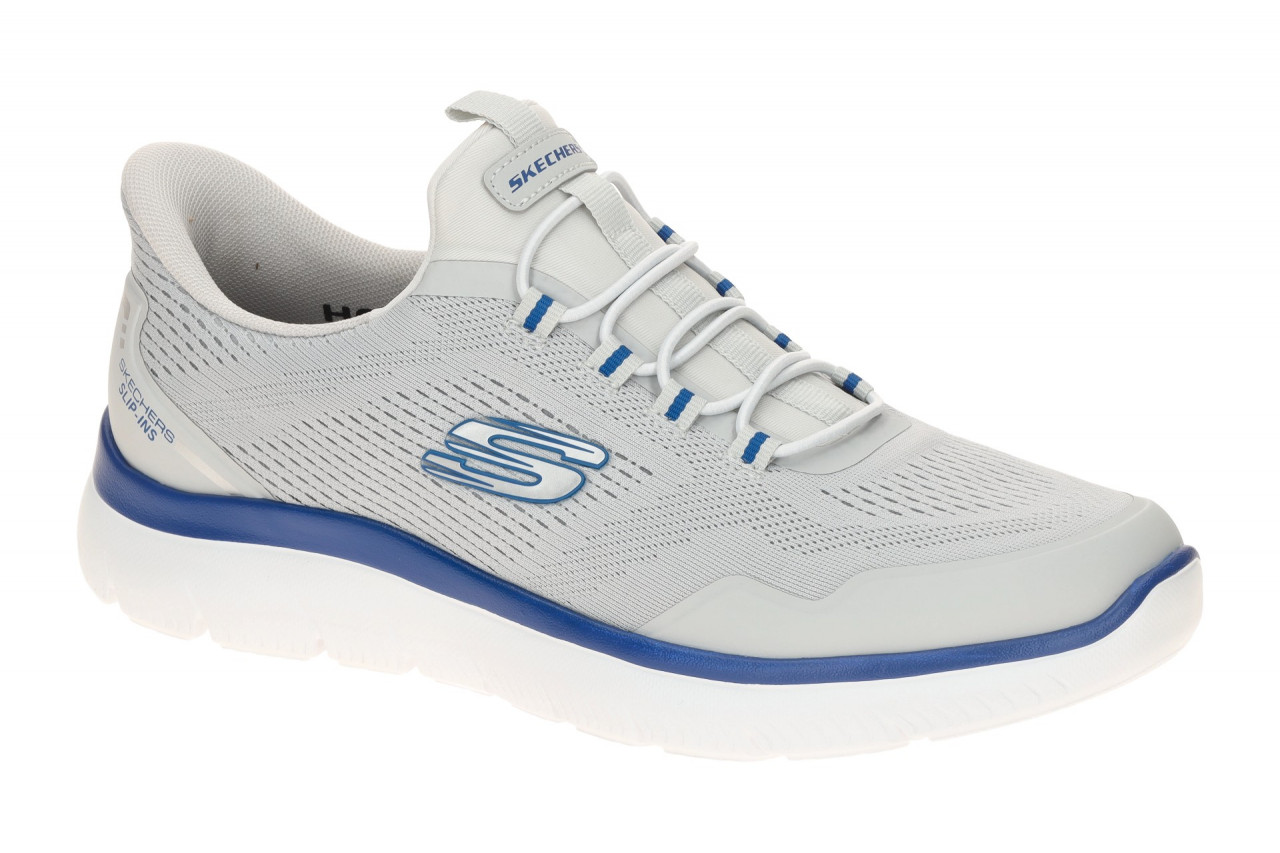 Skechers 233045 GYBL SUMMITS - TOP RATE Herren Slipper grau/blau Hands Free S... 1 Skechers 233045 GYBL SUMMITS - TOP RATE Herren Slipper grau/blau Hands Free S...