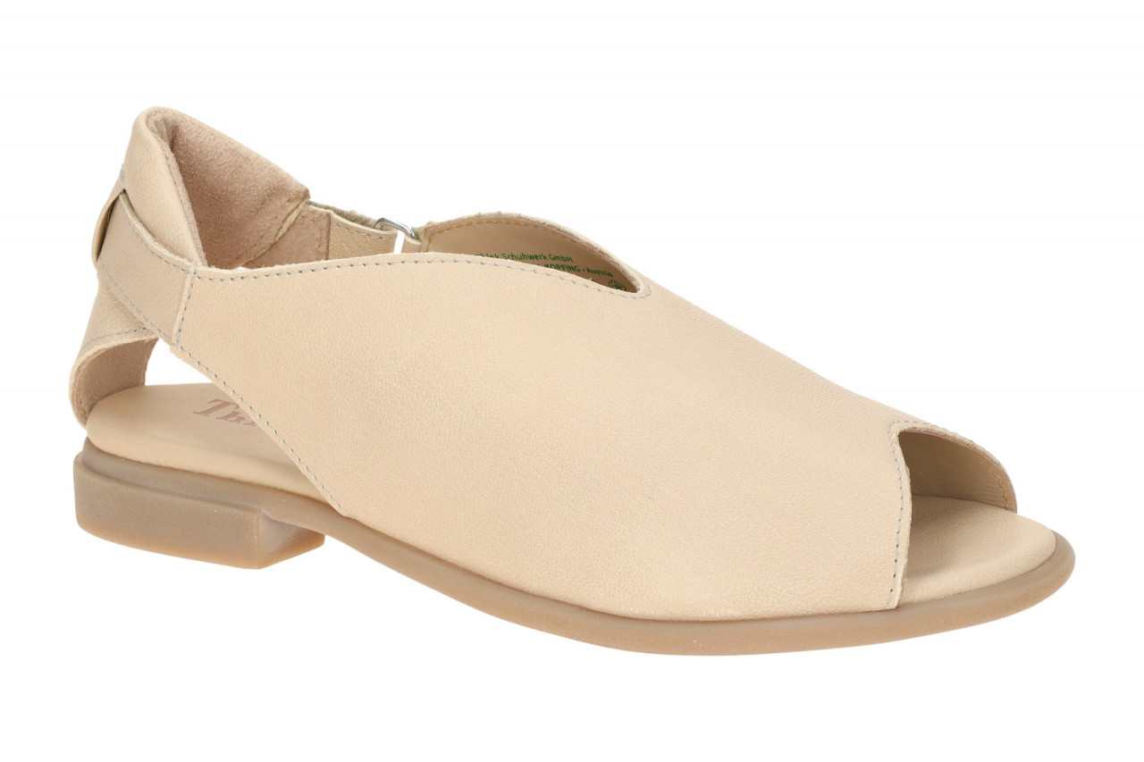 Think 788 KAMAA Damen Sandale beige panna Echtleder Blockabsatz 1 Think 788 KAMAA Damen Sandale beige panna Echtleder Blockabsatz