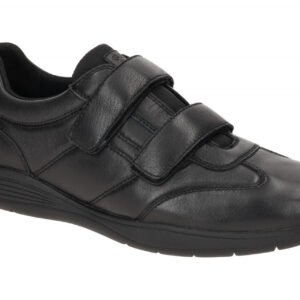 Geox U45BXB 000LM C9999 Herren Slipper Schwarz (black) bequeme Klett-Sneaker ...