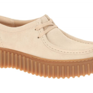 Clarks 26183642 4 TORHILL BEE Beige Damen Schn?r-Halbschuhe - bequem, Echtleder