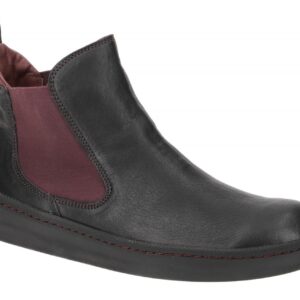 Think 8677 Schwarz Damen Stiefeletten Chelsea Boots Echtleder Gummisohle