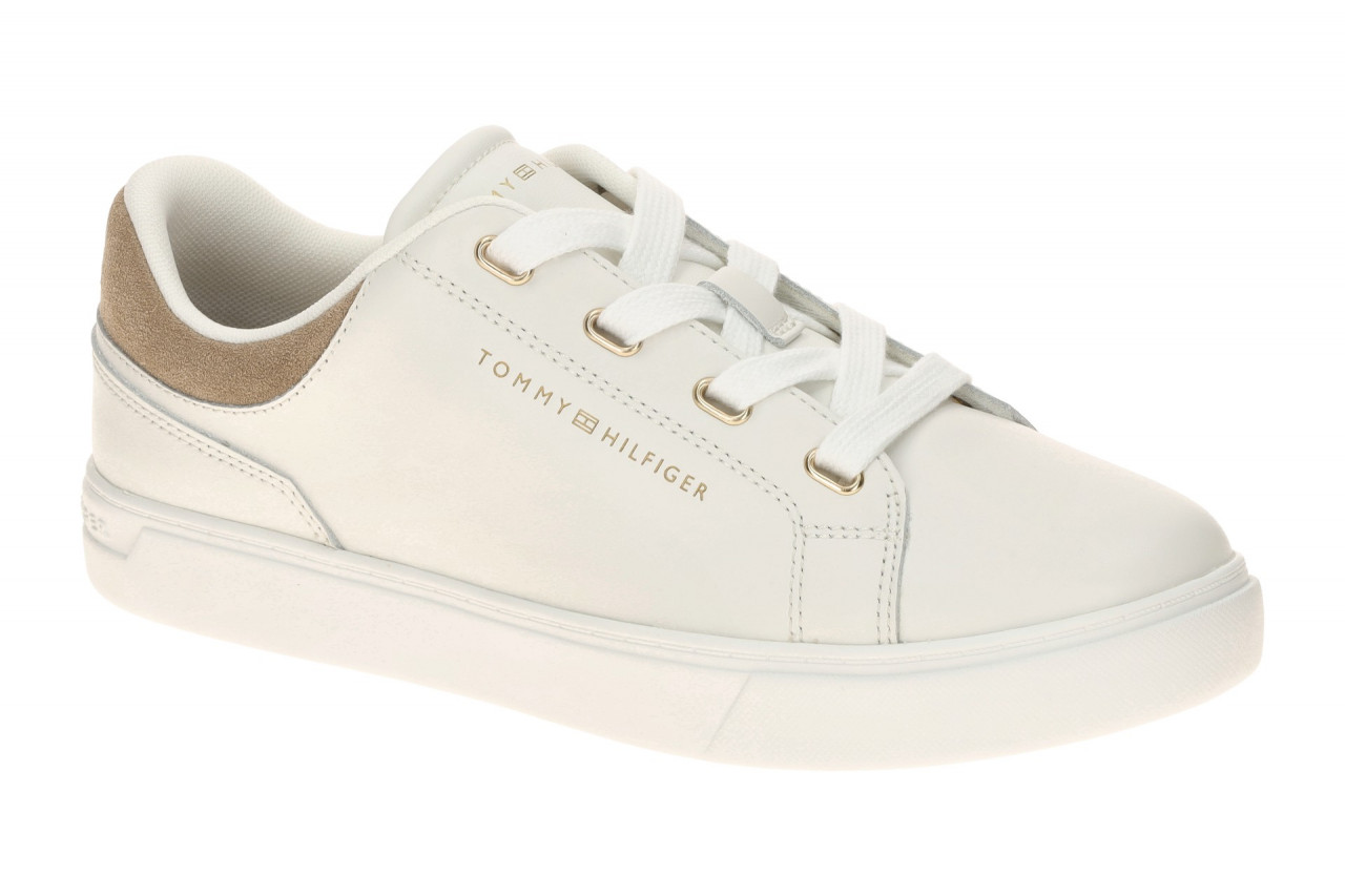 Tommy Hilfiger FW08816 YBL Damen Sneaker Wei? ecru/coastal taupe - Glattleder... 1 Tommy Hilfiger FW08816 YBL Damen Sneaker Wei? ecru/coastal taupe - Glattleder...