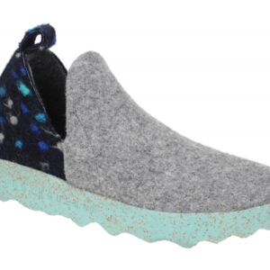 Asportuguesas P018086006 CITY L Damen Slipper Grau Concrete bequeme Halbschuhe