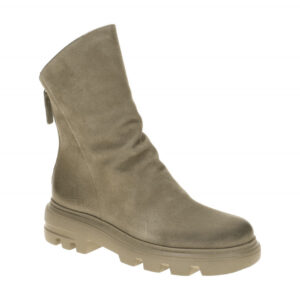 Paul Green Stiefeletten 8253-030 Grau Taupe Echtleder Profilsohle Blockabsatz