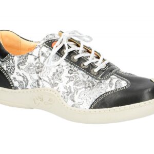 Eject 17760/2.003 SKAT_D Damen Sneaker Schwarz Grau Wei? Blumenmuster