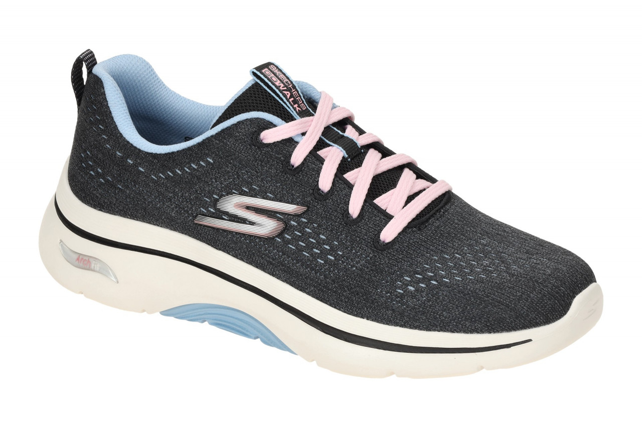Skechers 125311/BKBL GO WALK ARCH FIT 2.0 - VIVID SUNSET Damen Sneakers Schwarz 1 Skechers 125311/BKBL GO WALK ARCH FIT 2.0 - VIVID SUNSET Damen Sneakers Schwarz