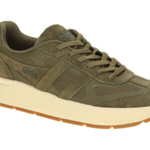 Gola CMB917LN Seattle Trainer Herrenschuhe Gr?n Khaki Mesh ATMUNGSAKTIV