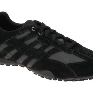 Geox U4507A SNAKE Herrenschuhe Schwarz Velour Synthetik wasserdicht atmungsaktiv