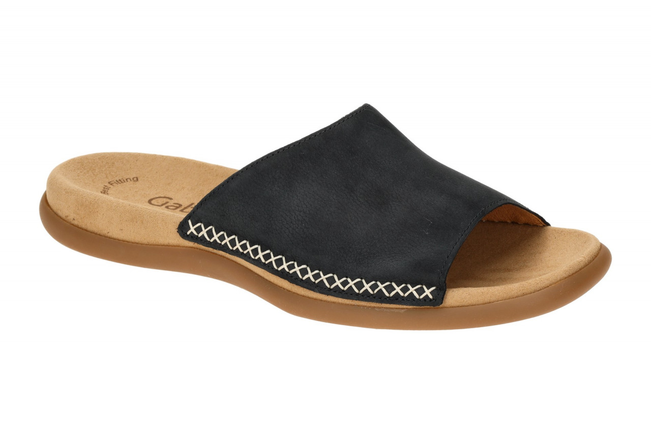 Gabor 03.705 - BEST FITTING Damen Pantoletten, Nubuck nightblue 1 Gabor 03.705 - BEST FITTING Damen Pantoletten, Nubuck nightblue