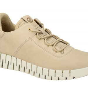Ecco 525204 Gruuv Herrenschuhe beige sand bequeme Schn?r Halbschuhe Sneaker
