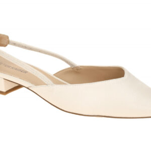 Peter Kaiser Sling Pumps Modell 9-79443-44 offwhite Echtleder Blockabsatz