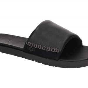 UGG 1166593 BLK SEASIDE II SLIDE Schwarz Herren-Pantoletten Echtleder Fu?bett