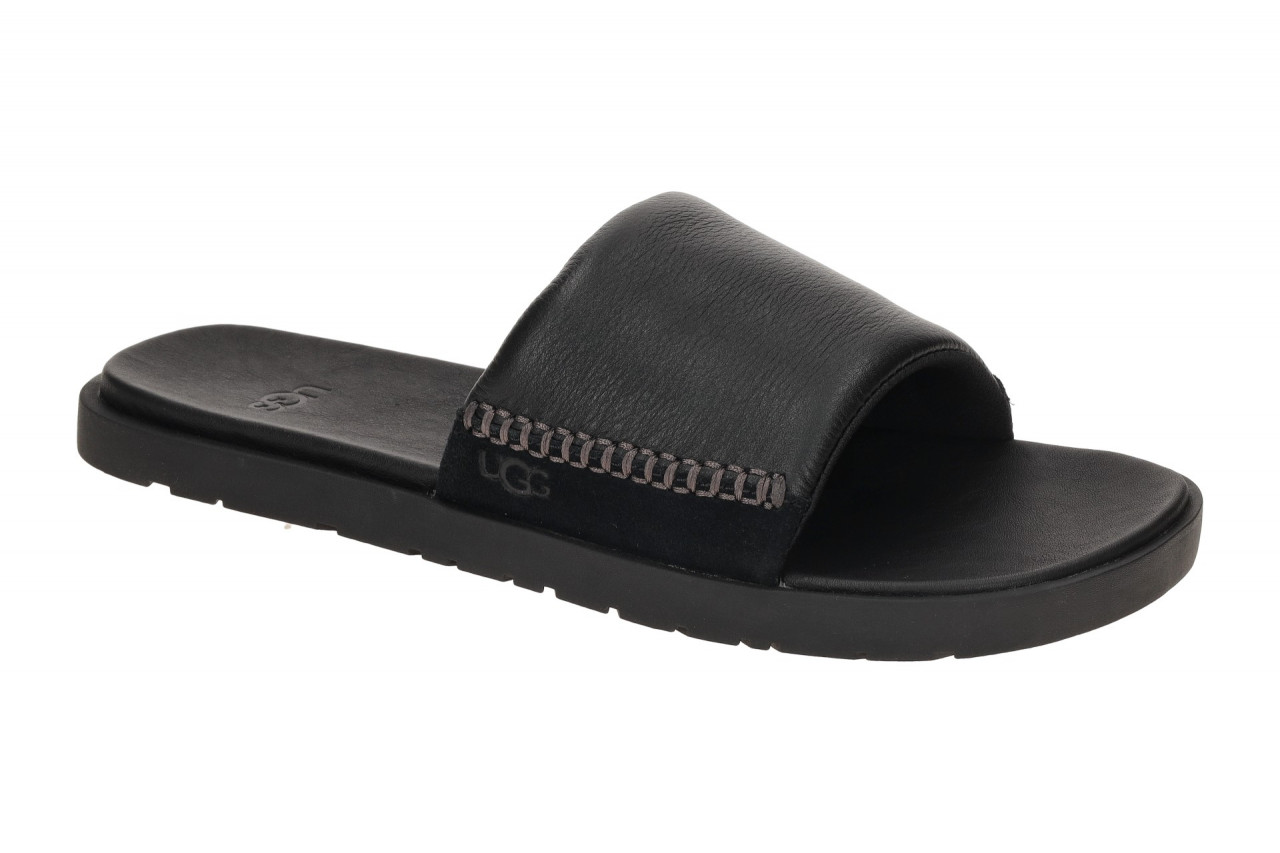 UGG 1166593 BLK SEASIDE II SLIDE Schwarz Herren-Pantoletten Echtleder Fu?bett 1 UGG 1166593 BLK SEASIDE II SLIDE Schwarz Herren-Pantoletten Echtleder Fu?bett