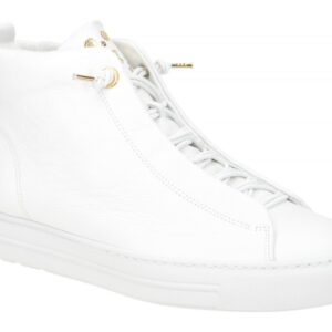 Paul Green Damen Mid-Sneaker PG 5283-000 Wei? Echtleder mit Gummizug Schnellv...