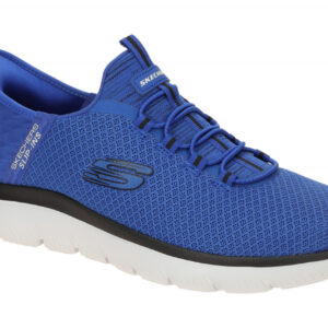 Skechers 232457 BLBK Halbschuhe blau/schwarz Slipper Hands Free Slip Ins