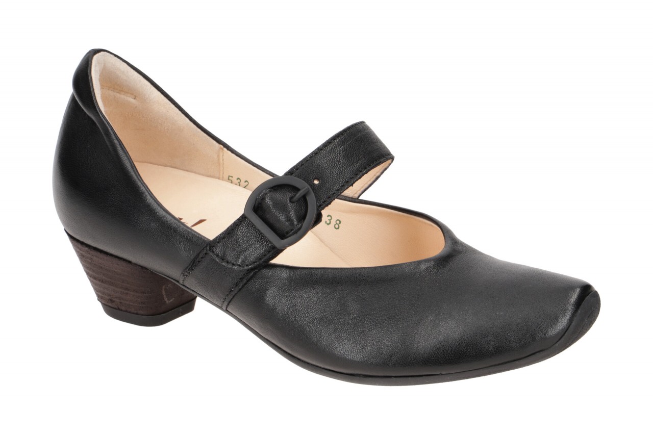 Think Aida_10 Riemchen Pumps in Schwarz - schwarz, Echtleder, Komfort Fu?bett... 1 Think Aida_10 Riemchen Pumps in Schwarz - schwarz, Echtleder, Komfort Fu?bett...