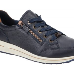 ara 12-24801 22 OSAKA Damenschuhe blau nuts bequeme Schn?r-Halbschuhe mit Hig...