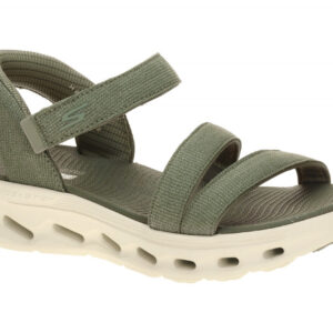 Skechers 141269 OLV Damen Sandale - GO WALK GLIDE STEP 2.0 - Dunkelgr?n + Olive