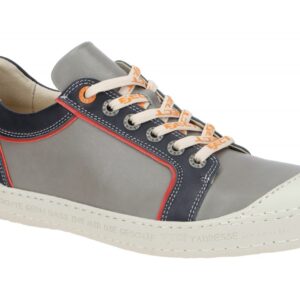 Eject 20955.001 DASS Herren Sneakers grau/schwarz/rot Echtleder Gummisohle