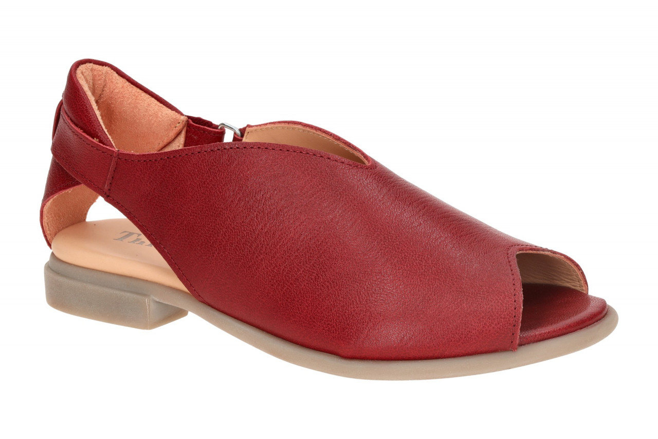 Think 788 Damen Sandale rot + hellgrau Blockabsatz G-Weite - KAMAA 1 Think 788 Damen Sandale rot + hellgrau Blockabsatz G-Weite - KAMAA