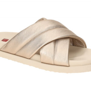 H?gl 9-10 0821 7800 TESSA Beige Lightbronze Pantoletten Echtleder F-Normal