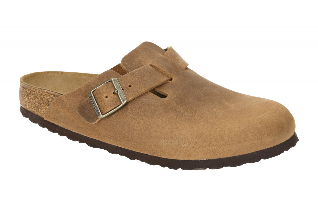 Birkenstock 1028310 Boston BS Herren Pantolette Braun Cognac Echtleder Anatom... 1 Birkenstock 1028310 Boston BS Herren Pantolette Braun Cognac Echtleder Anatom...