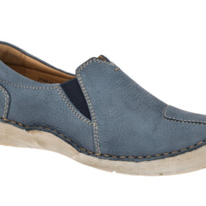 Josef Seibel Damen Slipper FERGEY 49 blau shark bequeme Halbschuhe Echtleder ...