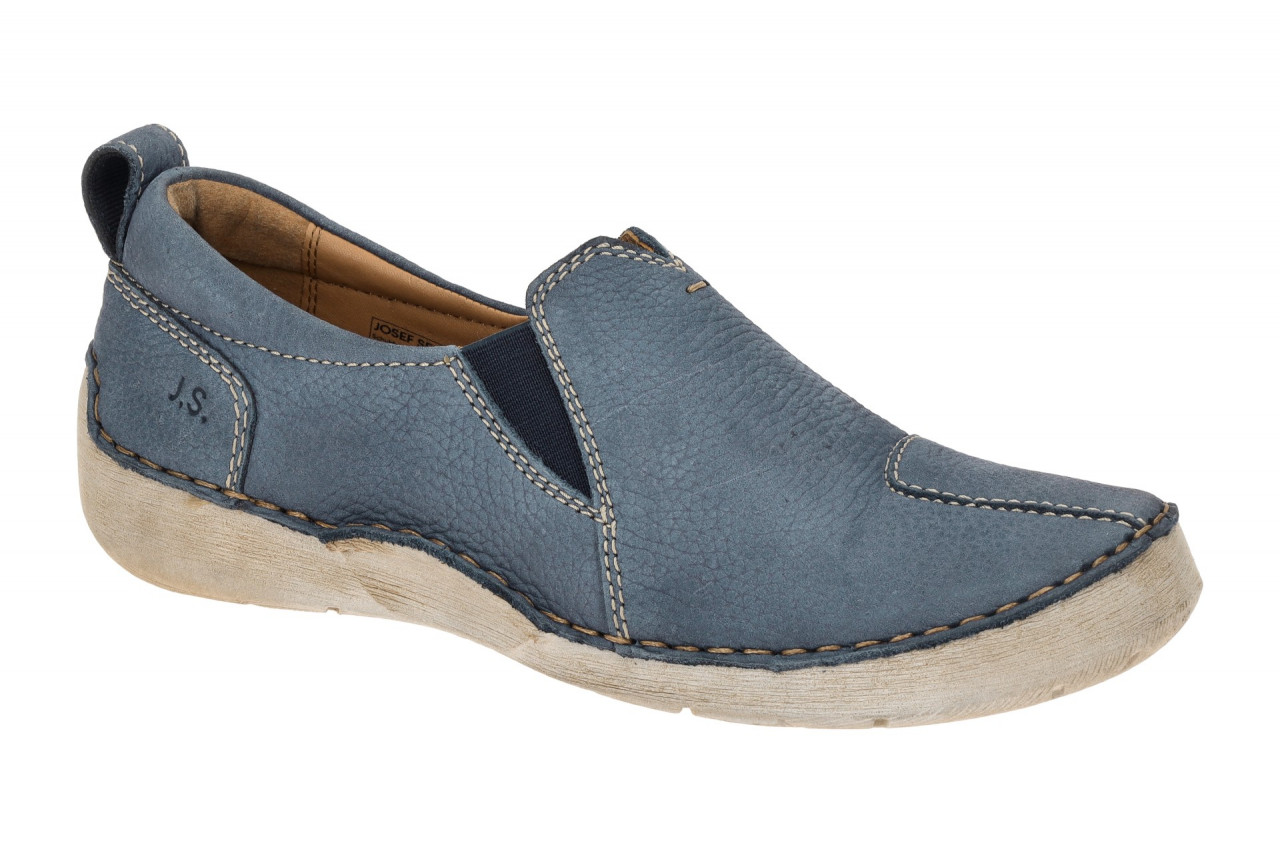 Josef Seibel Damen Slipper FERGEY 49 blau shark bequeme Halbschuhe Echtleder ... 1 Josef Seibel Damen Slipper FERGEY 49 blau shark bequeme Halbschuhe Echtleder ...