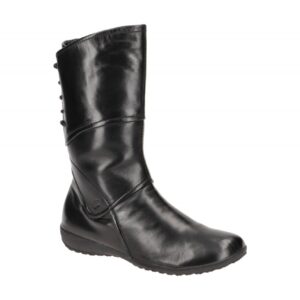 Josef Seibel Damen Stiefeletten NALY 07 Schwarz Glattleder flach Gummisohle