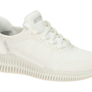 Skechers 117413 WHT BOBS GEO LITE - DIVINE PACE Damenschuhe wei? Slip Ins Mem...