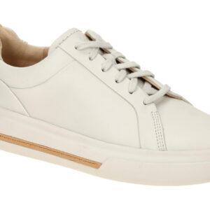 Clarks 26176308 4 Hollyhock Walk - Damen Halbschuhe Sneaker Wei? Echtleder be...