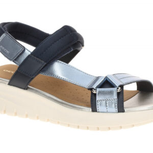 Geox Damen Sandale D65BSD FLEXTRIDE S navy/avio wasserdicht & atmungsaktiv