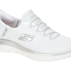Skechers 150123 WSL Damen Sneaker white/silver - VEGAN + Maschinen Waschbar