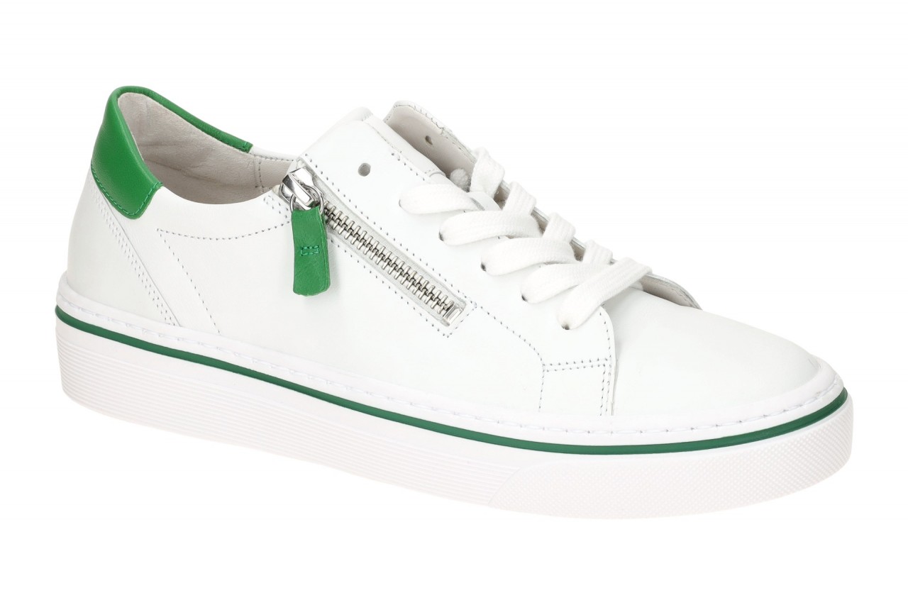Gabor 43.264-29 Damen Sneaker Wei? Gr?n Best Fitting Echtleder Gummi - Schn?r... 1 Gabor 43.264-29 Damen Sneaker Wei? Gr?n Best Fitting Echtleder Gummi - Schn?r...