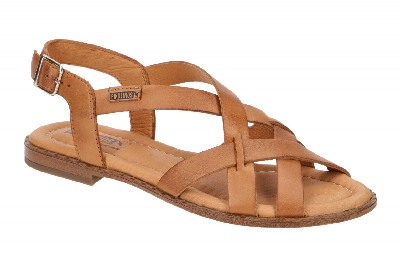 Pikolinos W0X-0556ST brandy Damen Sandalette ALGAR Echtleder Riemchen Sandale... 1 Pikolinos W0X-0556ST brandy Damen Sandalette ALGAR Echtleder Riemchen Sandale...
