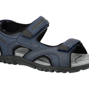 Geox Herren Sandalen U8224D S.STRADA in Navy/Dark Grey - atmungsaktiv & wasse...